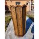Wood and rattan umbrella stand