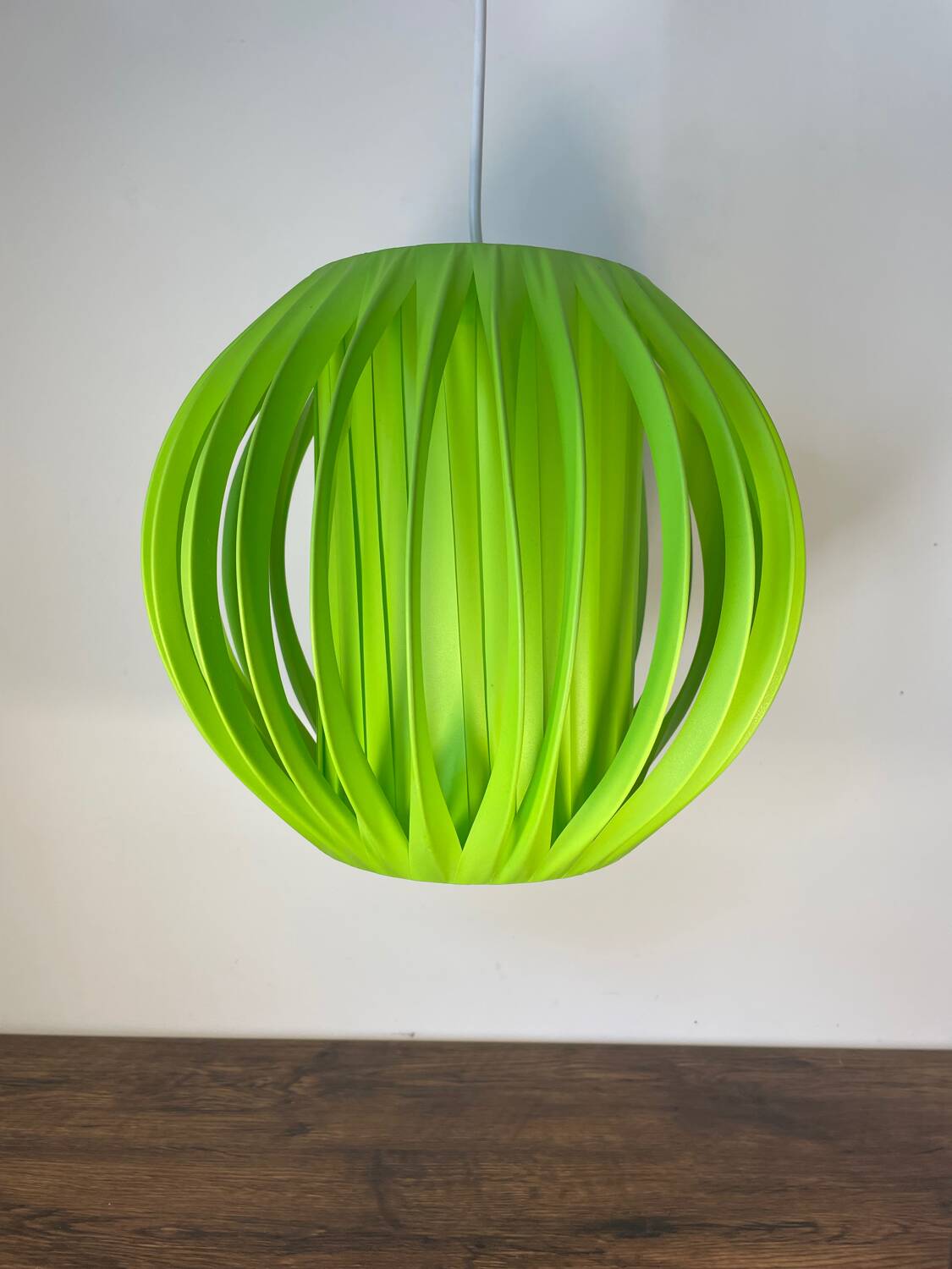 Vintage Steinhauer space age green pendant light
