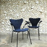 Pair armchairs 3270 butterfly series Arne Jacobsen for Fritz Hansen, vintage 1964