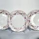 Set of 6 Limoges porcelain dessert plates with garlands and