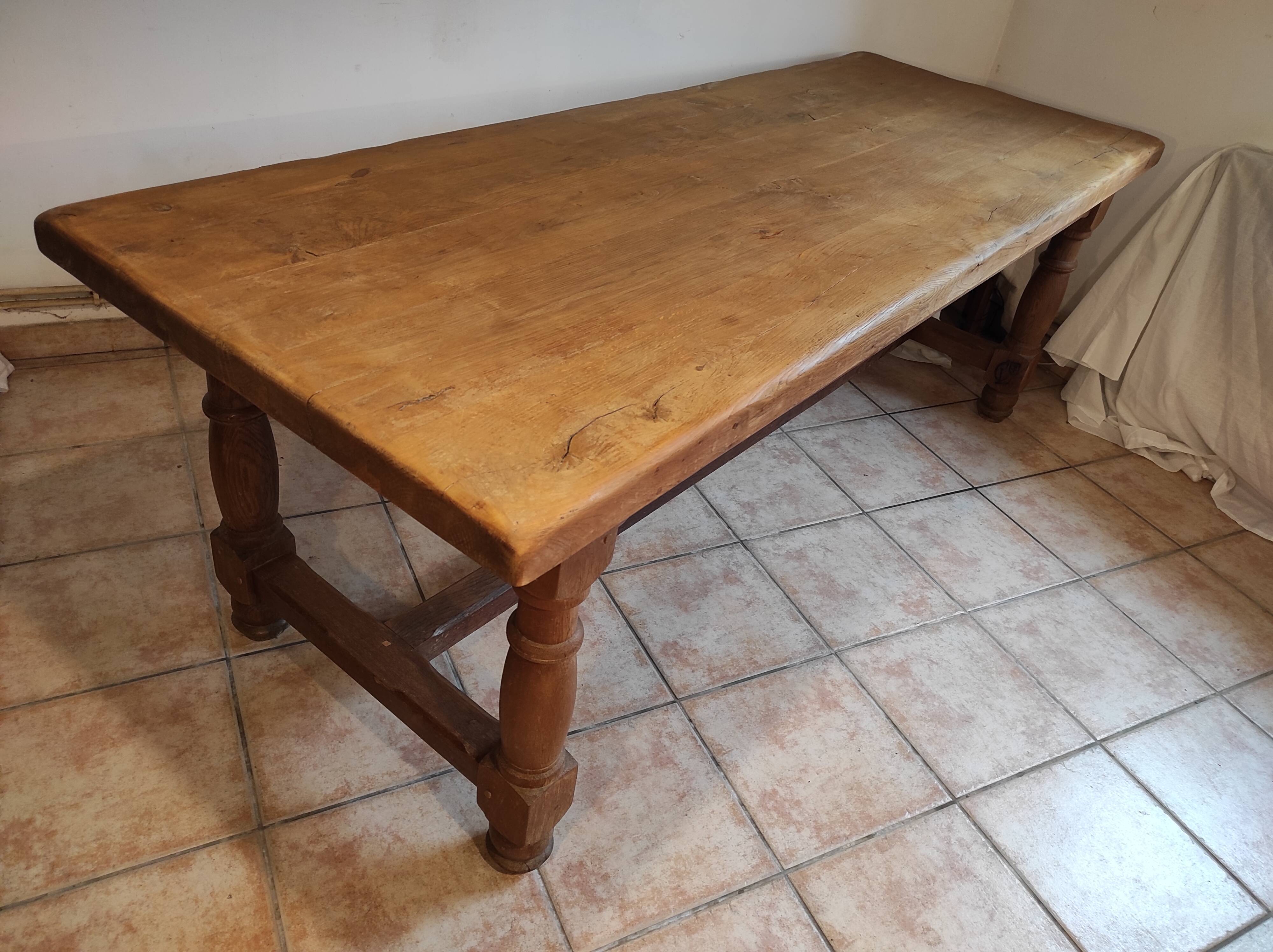Oak farmhouse table