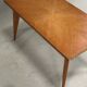 Table basse vintage années 50 pieds compas design scandinave
