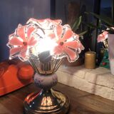 Vintage porcelain flower lamp
