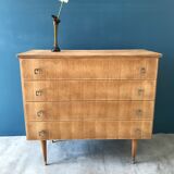 Vintage chest of drawers with compass feet