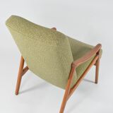 Pen armchair in green mottled