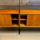 Flexible shelf teak and metal design scandinavian 1950