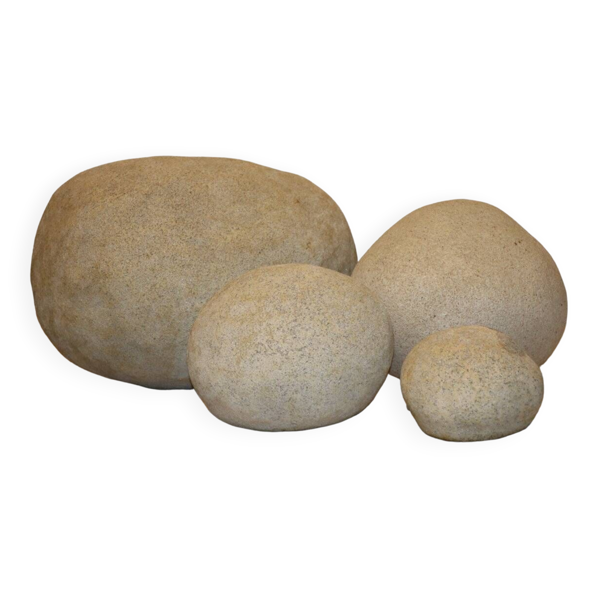 Set of 4 “Dora” model rock lamps by André Cazenave for Atelier A, 1960