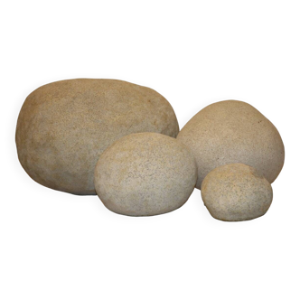 Set of 4 “Dora” model rock lamps by André Cazenave for Atelier A, 1960