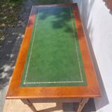 Green leather top desk