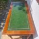 Green leather top desk