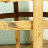 Viennese curved wooden bistro armchair