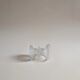 Glass candle holder