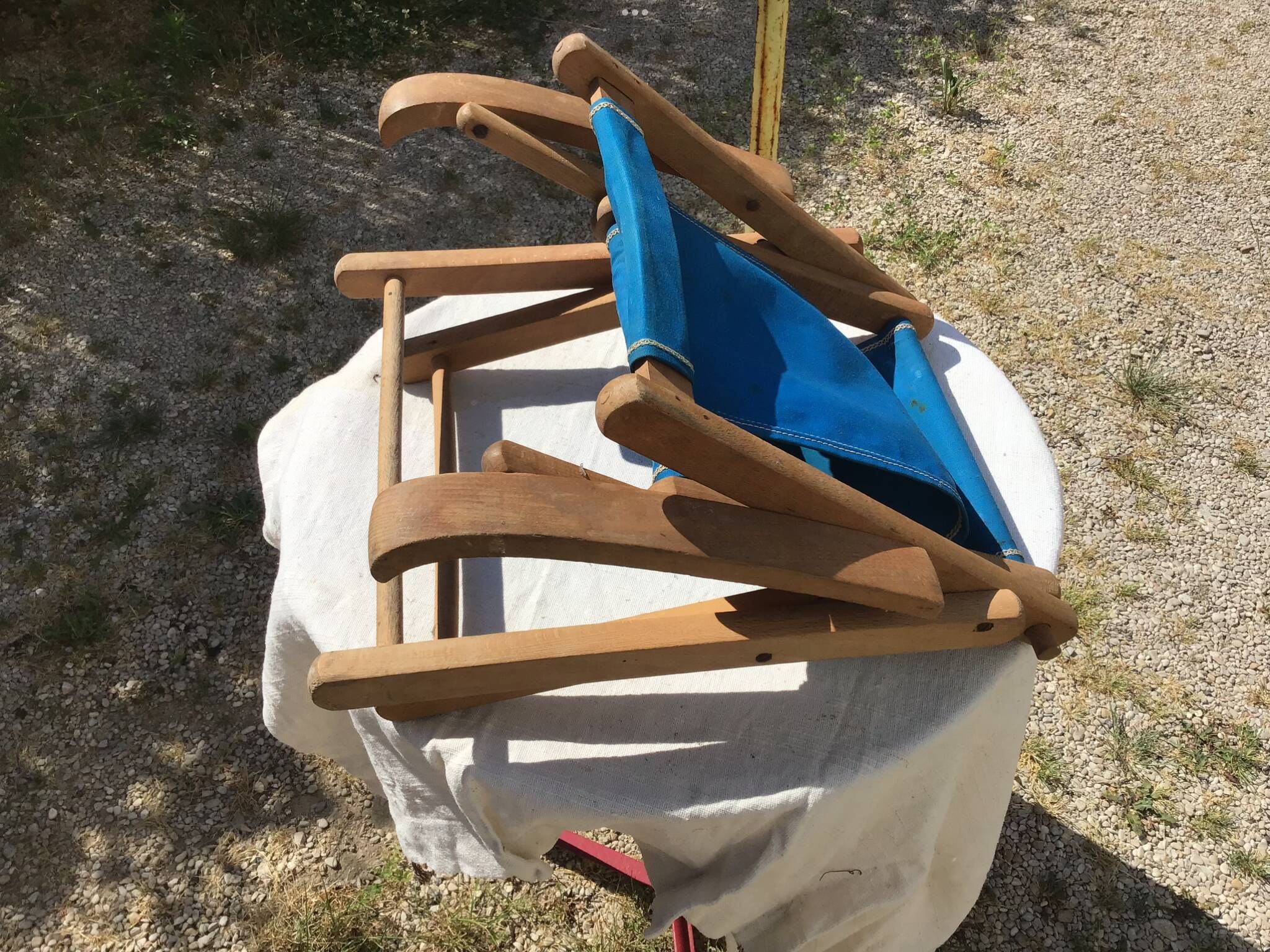 Petit fauteuil d’enfant en toile pliant plage camping