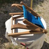 Small folding canvas children's armchair for beach camping