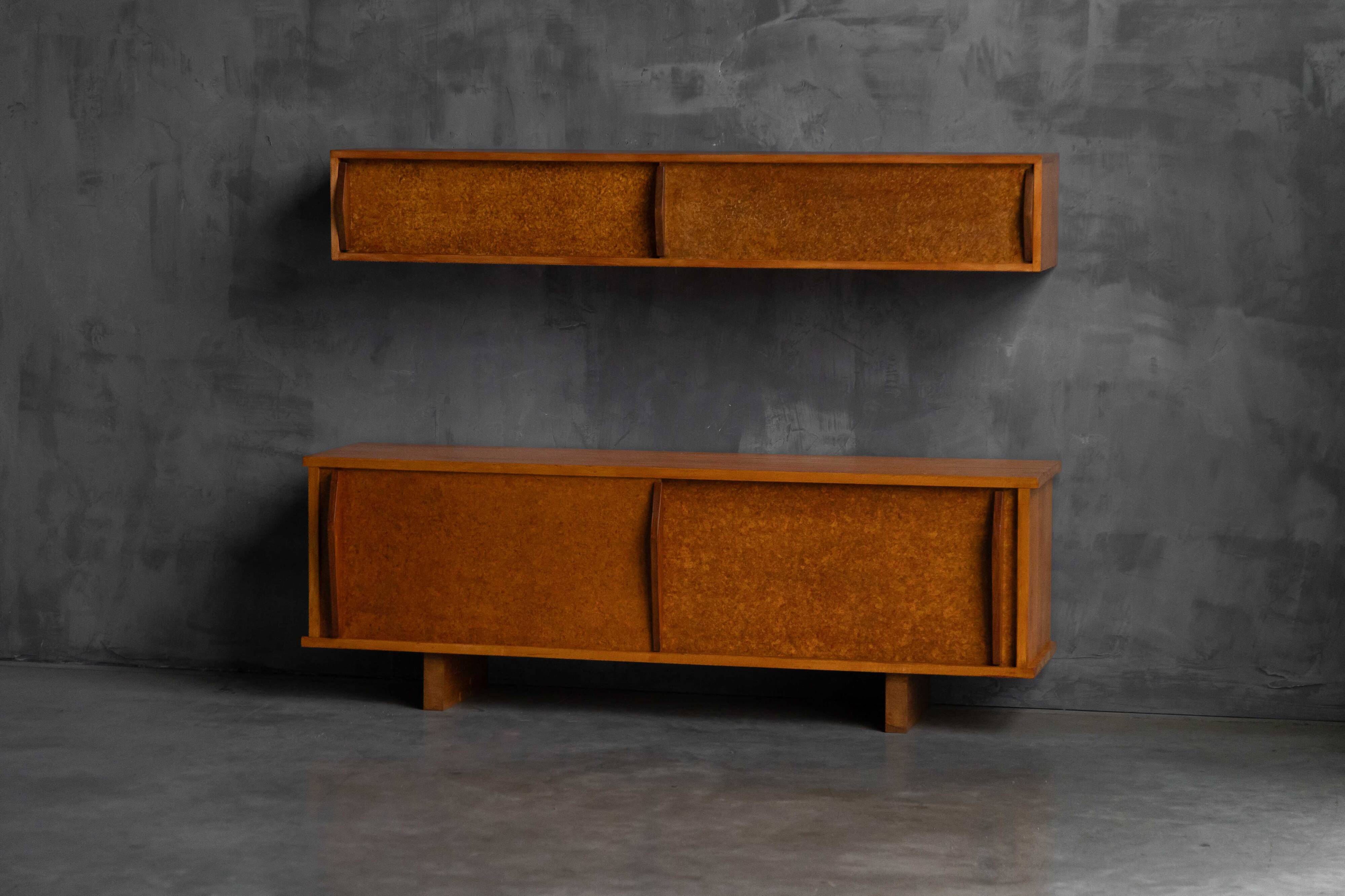 Wall-mounted shelf by Charlotte Perriand & Atelier Jean Prouvé, France, 1954