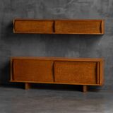 Wall-mounted shelf by Charlotte Perriand & Atelier Jean Prouvé, France, 1954