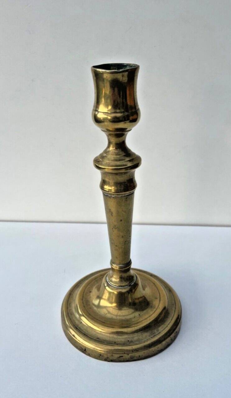 Antique Brass Candle Holder - Elegant, Authentic, Vintage Decor