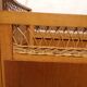 Children's bed gilded wood and rattan 60s