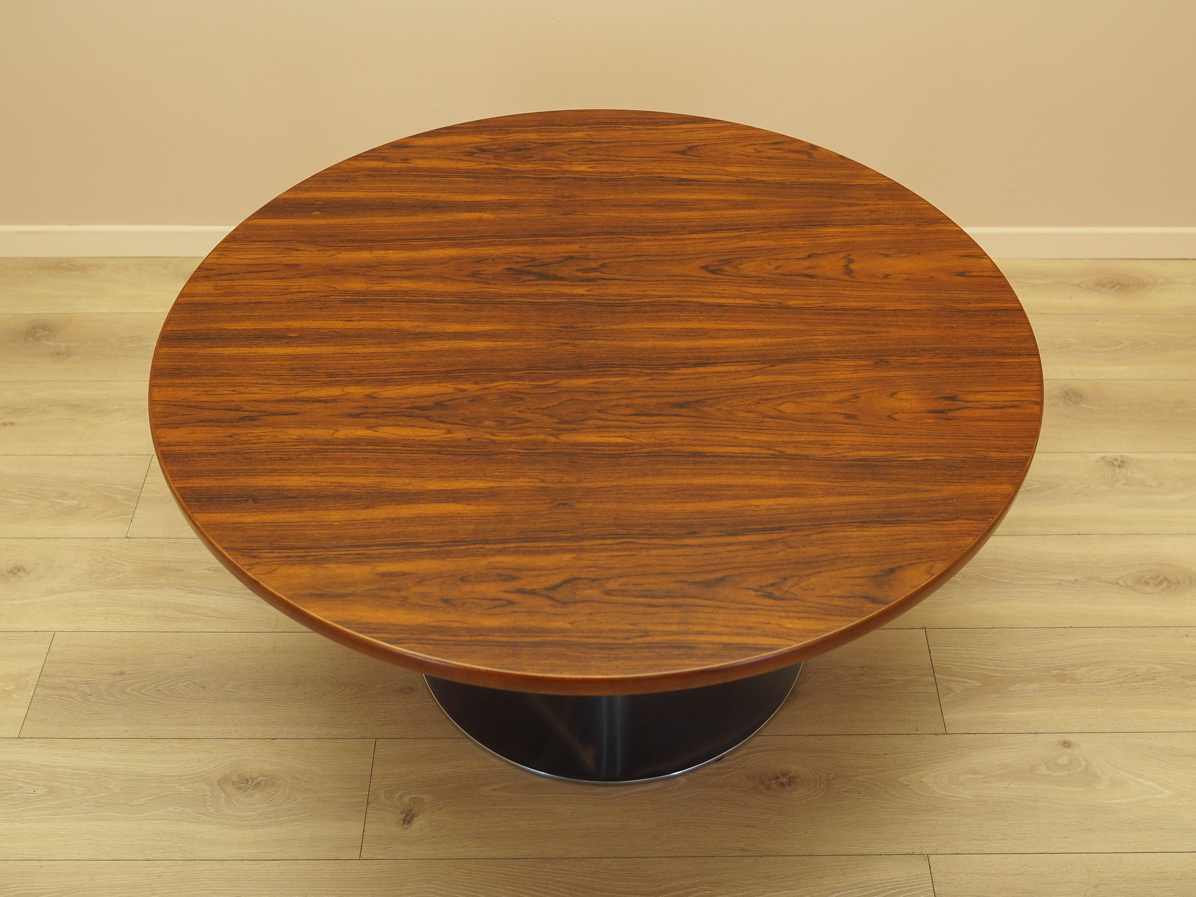 Round rosewood coffee table, Danish design, 1970s, made in Denmark