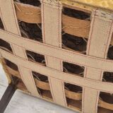 1950s, Danish design, armchair in original condition, furniture cotton/ wool fabric.