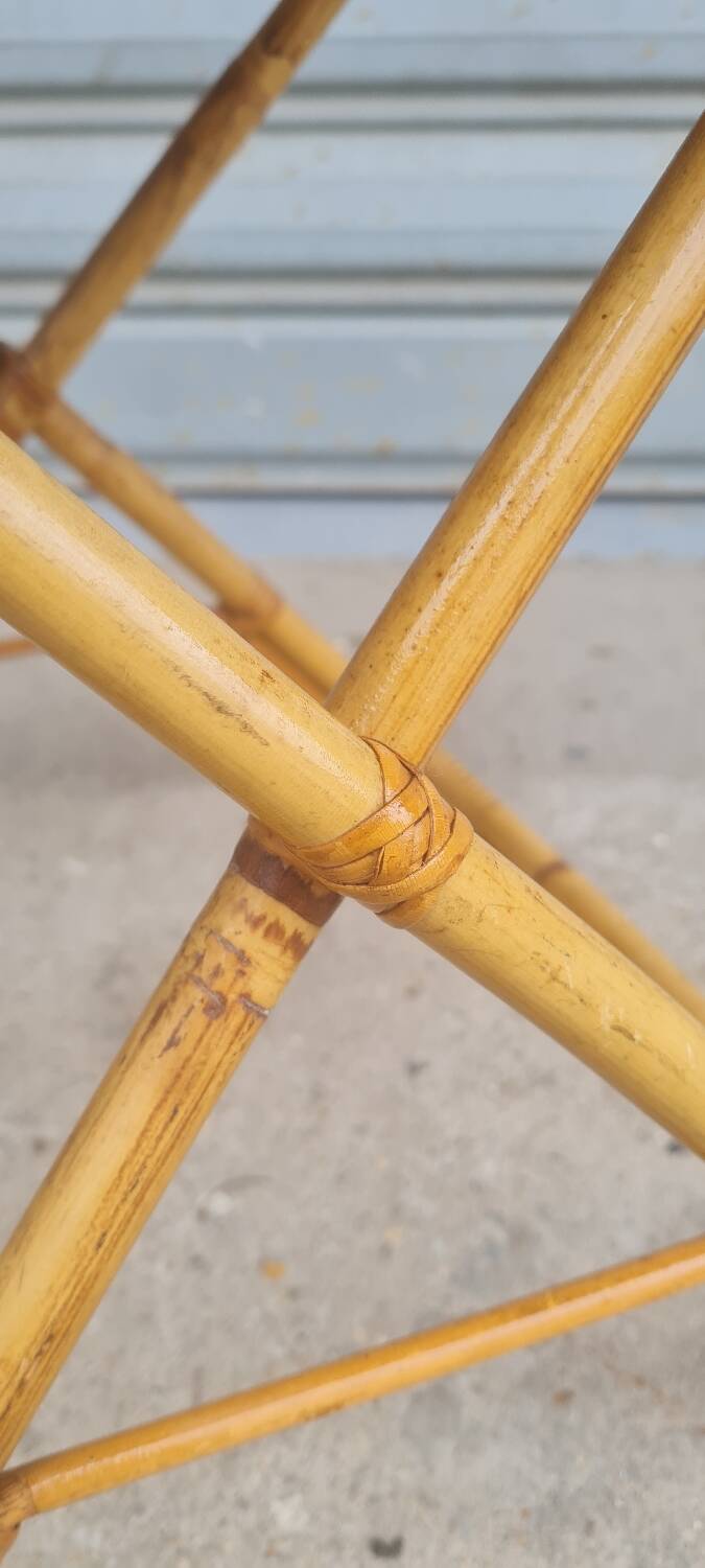 Rattan bedside table 1960