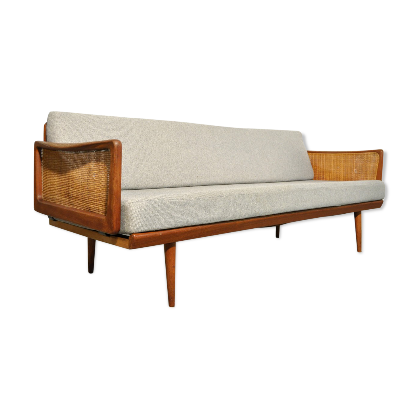Teak 3-seater sofa by Peter Hvidt & Orla Mølgaard Nielsen for France & Daverkosen, Denmark 1953-1957