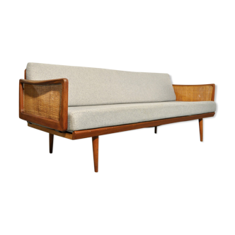 Teak 3-seater sofa by Peter Hvidt & Orla Mølgaard Nielsen for France & Daverkosen, Denmark 1953-1957