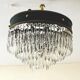 Vintage 50s Neoclassical Style Cascade Ceiling Light