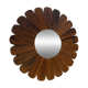 Miroir soleil fleur en bois, style vintage
