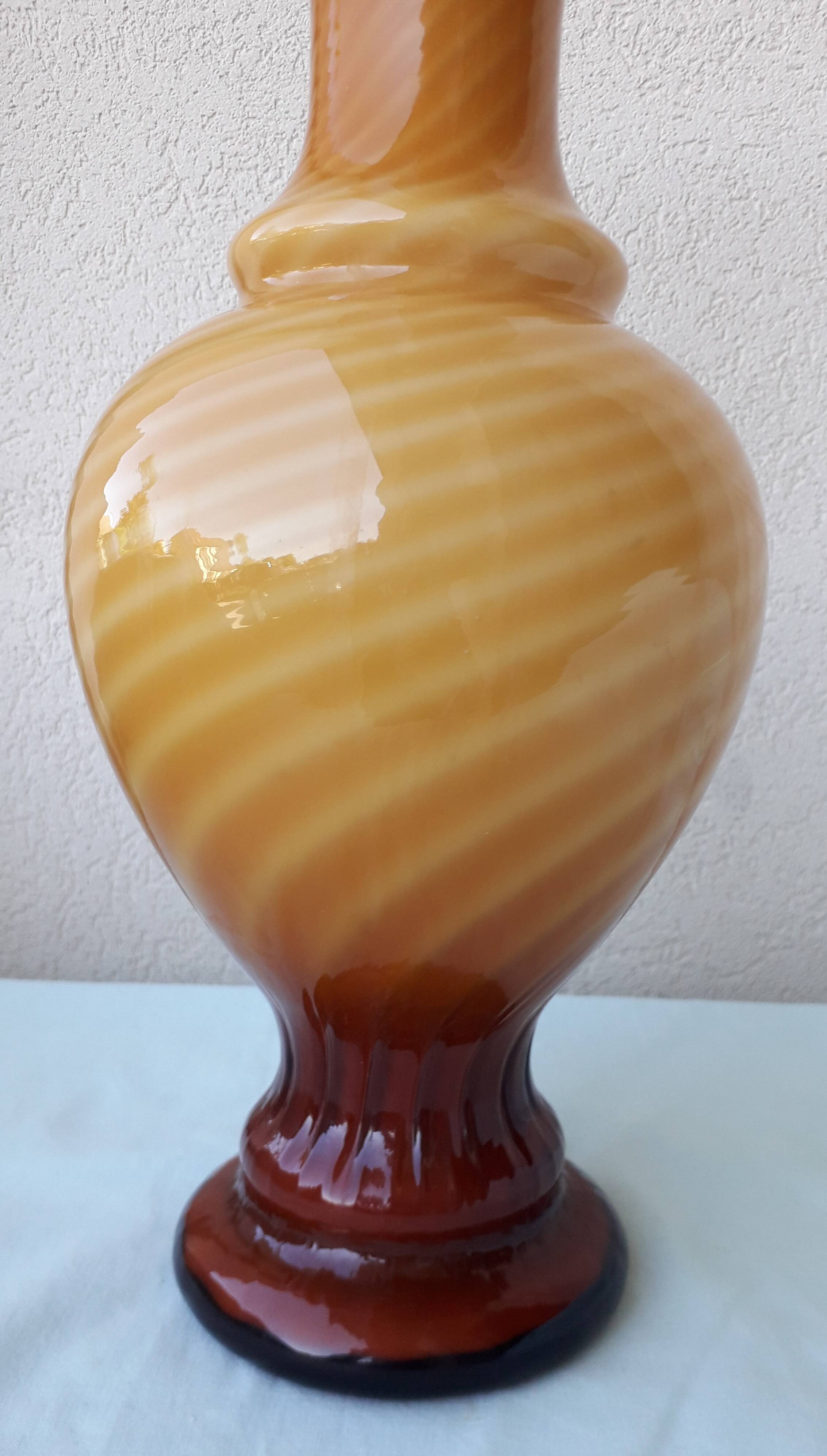 Opaline glass vase