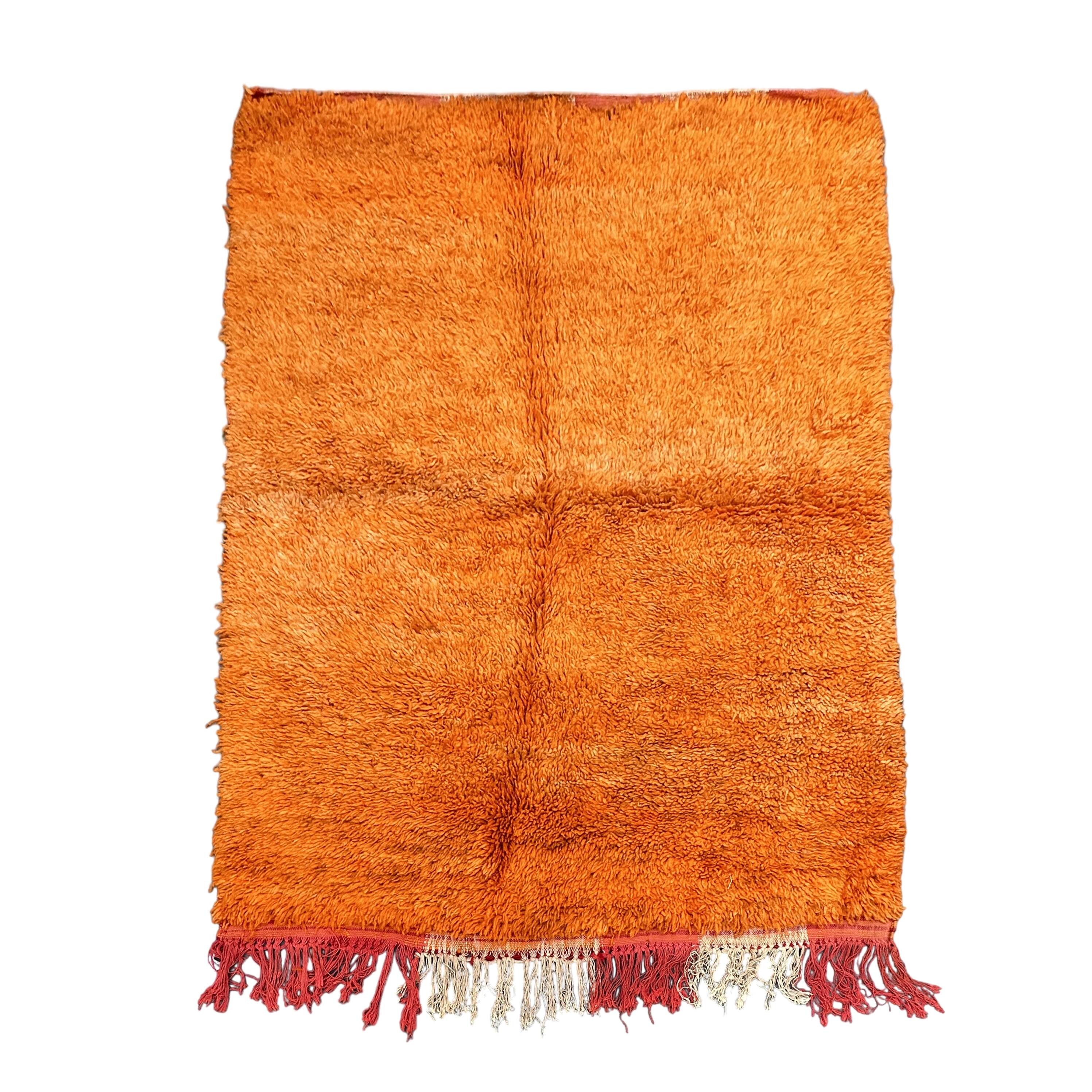 Moroccan rug Beni M'guild orange - 198 x 250 cm