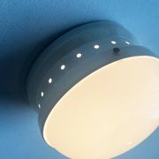 Mid-century Italian space age ceiling lamp by Gianemilio, Pietro and Anna Monti for Kartell, 1950s.