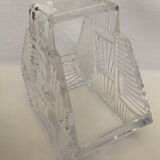 Bohemian crystal stamp Prague basket centerpiece art deco flower