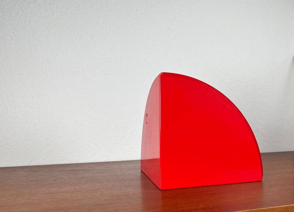 Pair of bookends model 4909 Italian space age mid-century by Giotto Stoppino for Kartell, 1960, set of 3