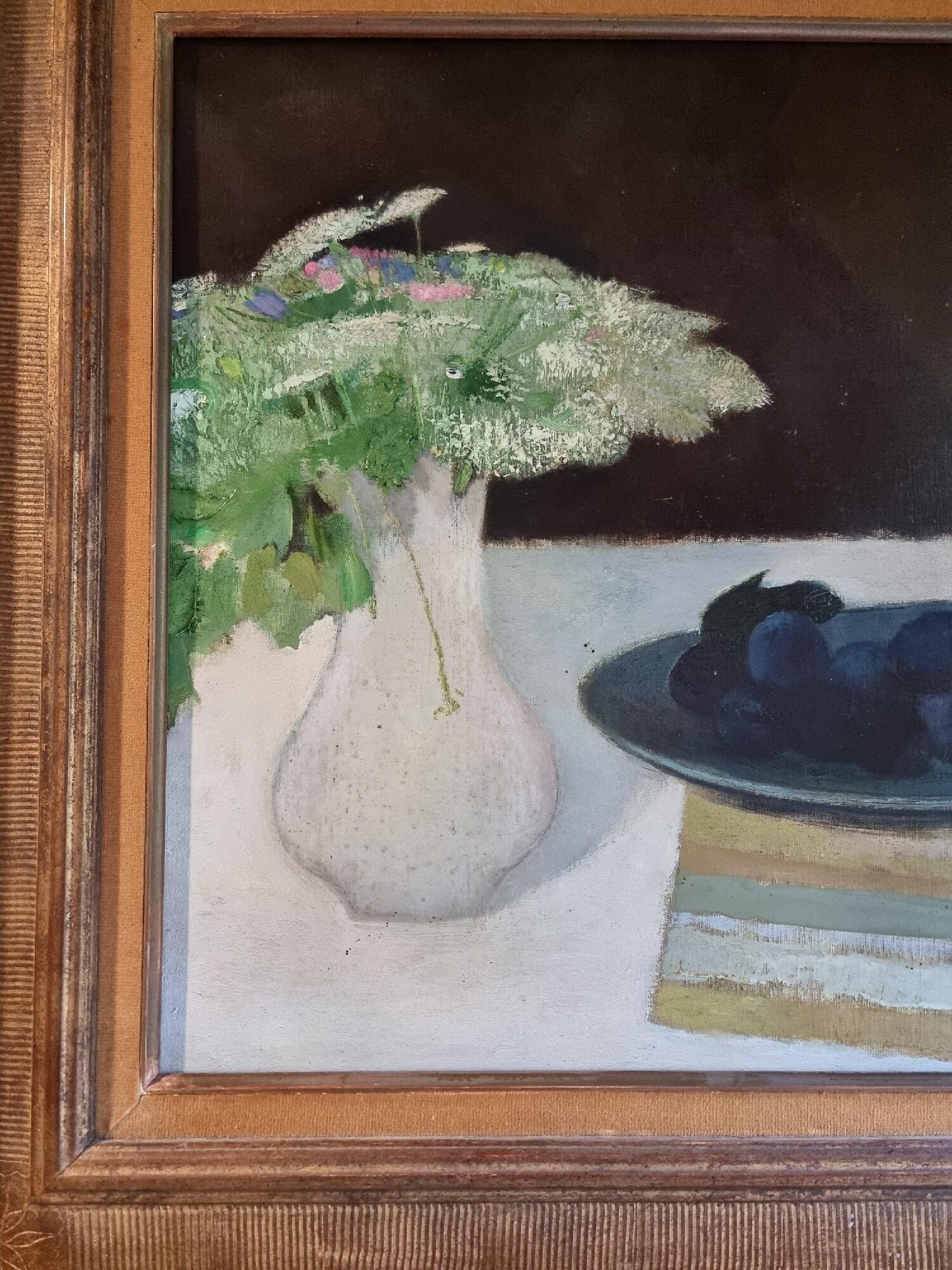 Huile sur toile, nature morte par René Genis