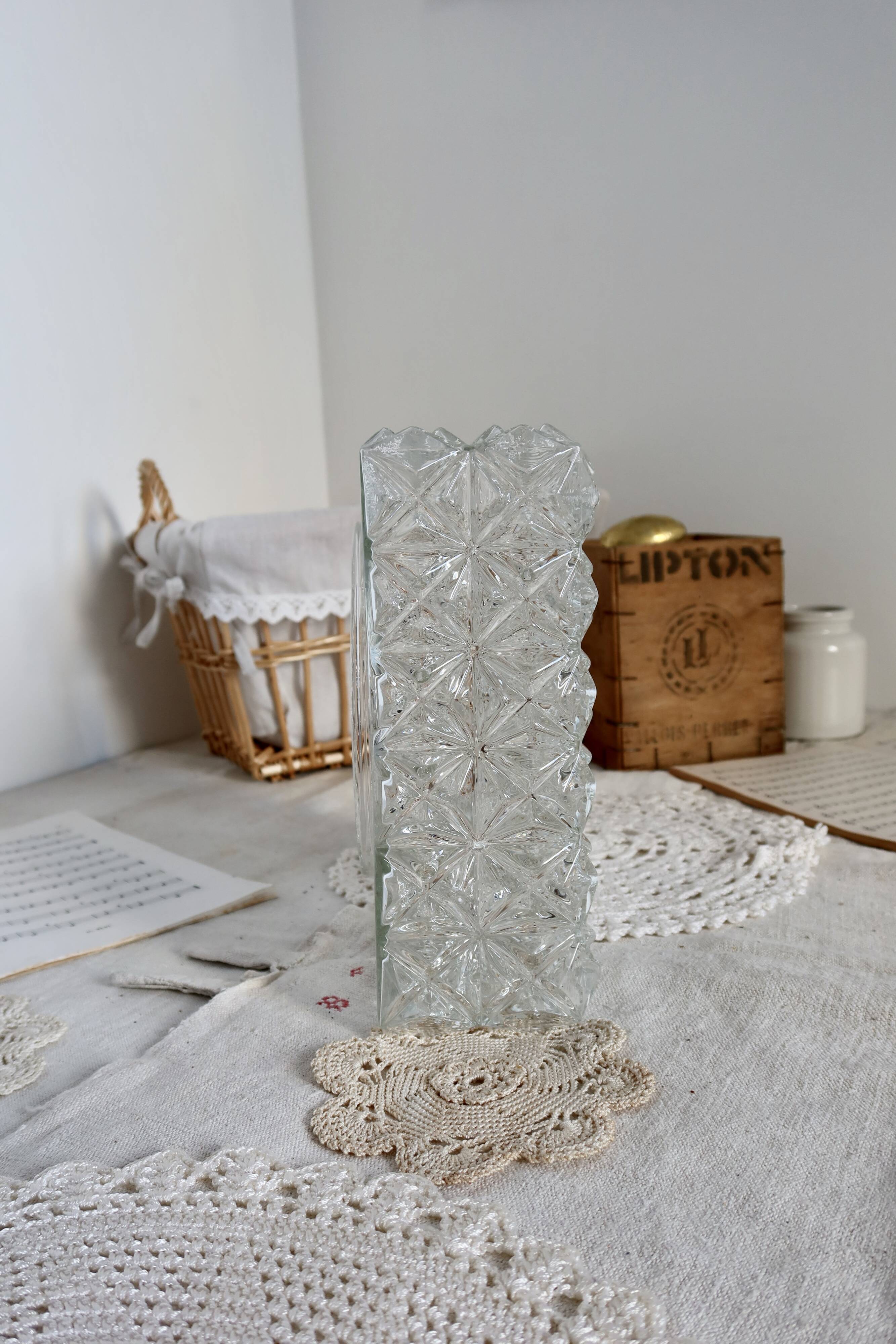 Ceiling light wall lamp minimalist industrial square transparent glass