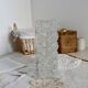 Ceiling light wall lamp minimalist industrial square transparent glass