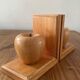 Pair of vintage wooden bookends