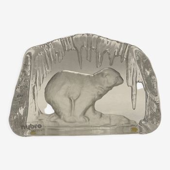 Swedish crystal paperweight from the Nybro brand