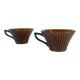 Coffee/tea cup duo "Domino", Sarreguemines, 1960