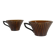Coffee/tea cup duo "Domino", Sarreguemines, 1960