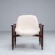 “Tiki” lounge chair in teak and bouclé Busnelli Italy 1960