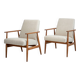 Pair of Lisek Mid-Century armchairs – Restored, vintage, 1960s
