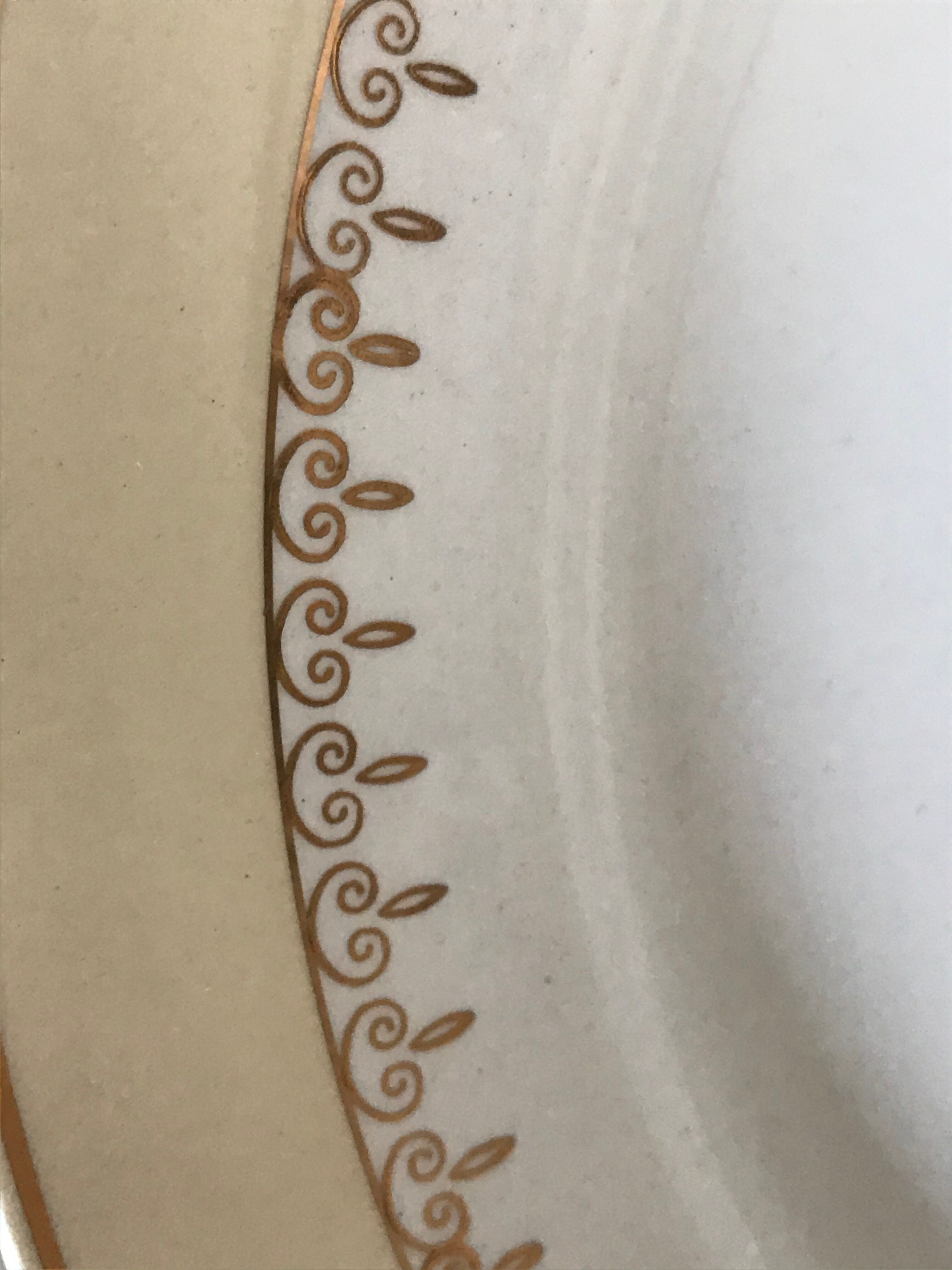 Set of 6 flat plates Lunéville