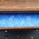 Art deco gilded oak chest of drawers