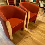 Paire de fauteuils vintage