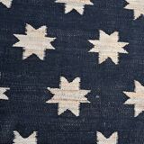 Handwoven wool and jute rug