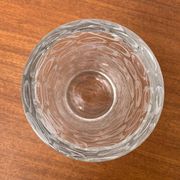 Large vase in raw glass, 1970s brutalism.