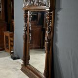 Important Miroir Régional en Chêne – Début XXe
