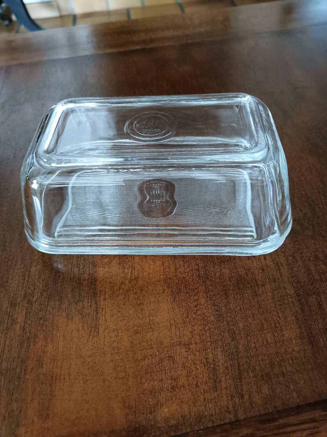 Vintage Duralex butter dish